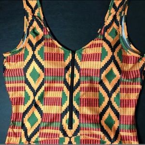 Women's Tribal one piece bathing suit